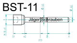 Titan (Ti6Al4V) - Bremsbelagstift natur